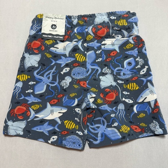 Tommy Bahama Kids Swim Trunks with Ocean Adventure Print - Picture 2 of 6